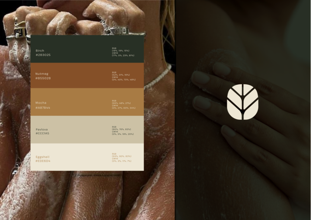 Color Pallet for a logo design for Verde Beauty Oasis